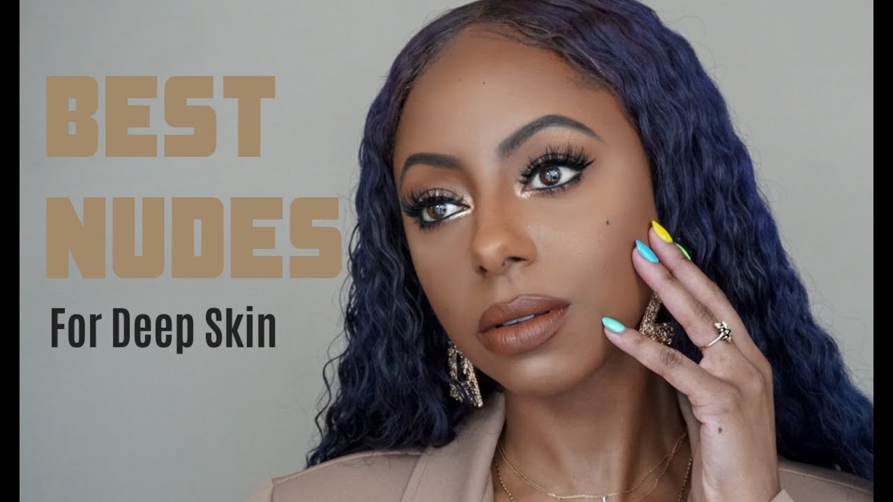 BEST NUDE LIPSTICKS FOR DEEP/DARK SKIN TONES! | Jessica Pettway