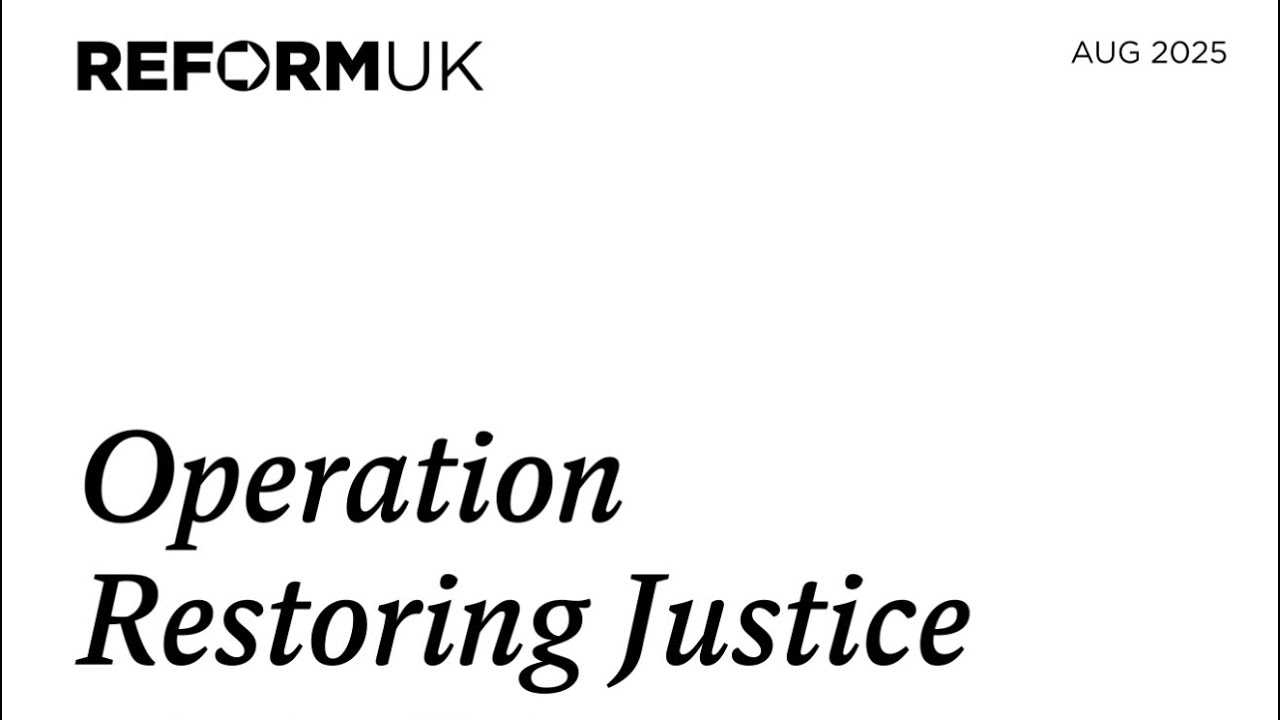 Проект 2025 организации Reform UK: Операция по восстановлению правосудия