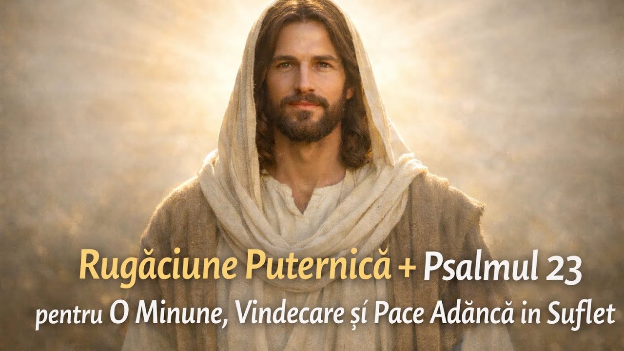 Rugăciune PUTERNICĂ + PSALMUL 23 pentru o Minune, Vindecare și Pace adâncă în Suflet🙏🤍✝️