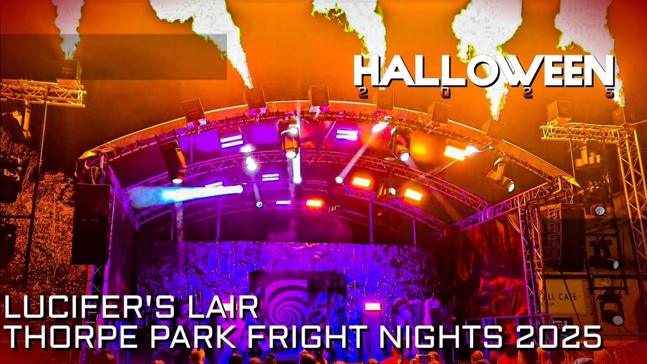 Lucifer's Lair Fire Show 60FPS | Thorpe Park Fright Nights 2025