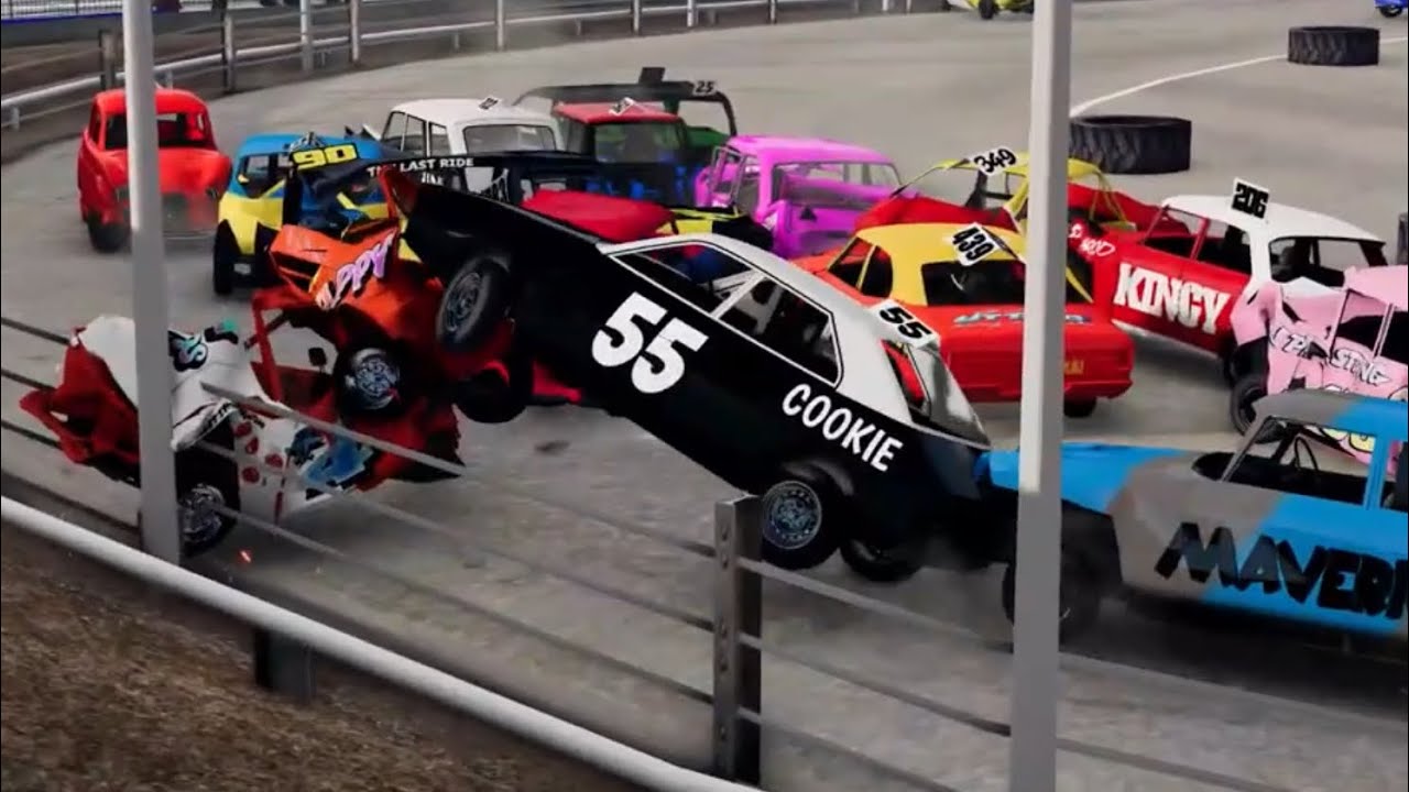 BeamNG Banger Racing Crashes 30
