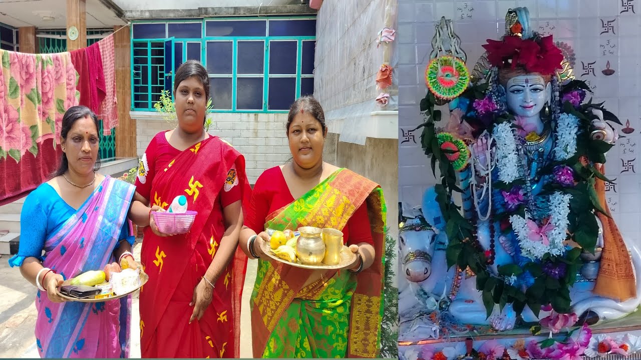 সবাই মিলে মন্দিরে গেলাম পুজো দিতে।