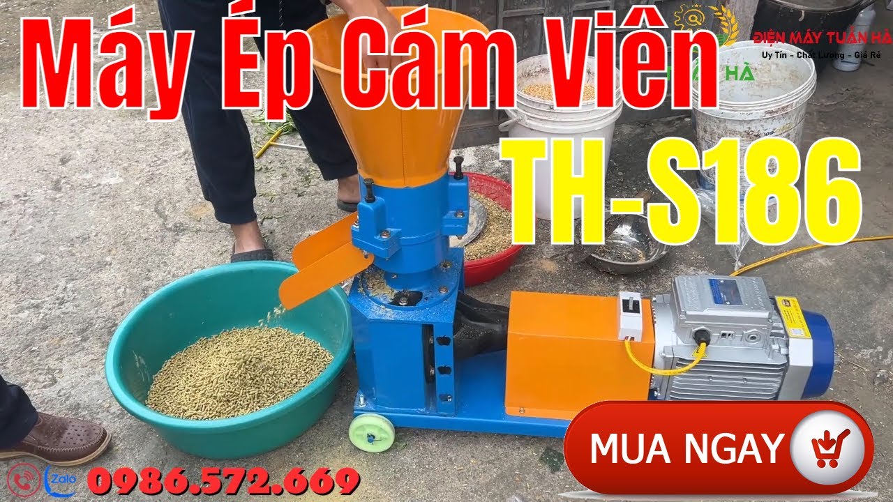 Bàn Giao Máy Ép Cám Viên Làm Thức Ăn Chăn Nuôi (lh: 0986572669)