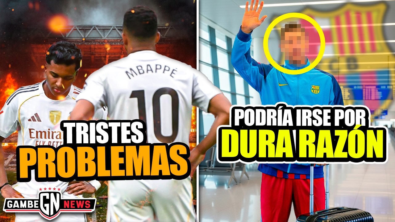 Tristes problemas con Mbappé y Rodrygo| Crack del Barça podría irse por dura razón| ¡CR7 acorralado!