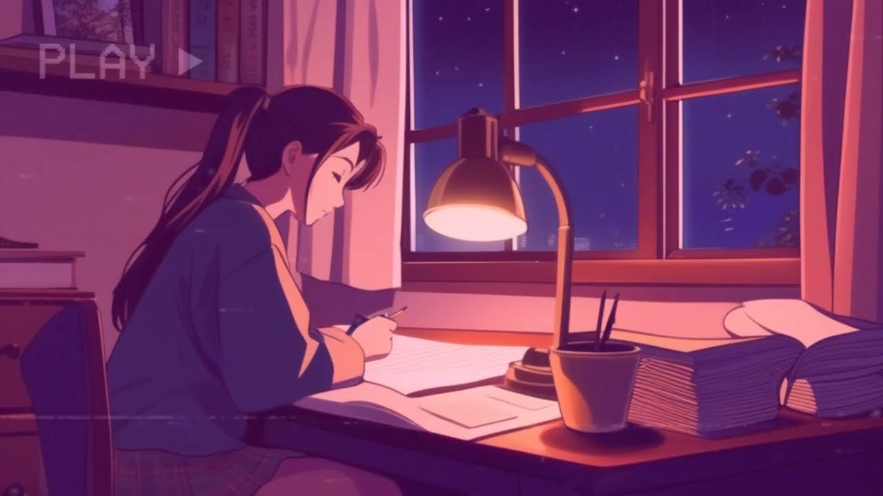 a quiet study night at home | calm lofi study beats