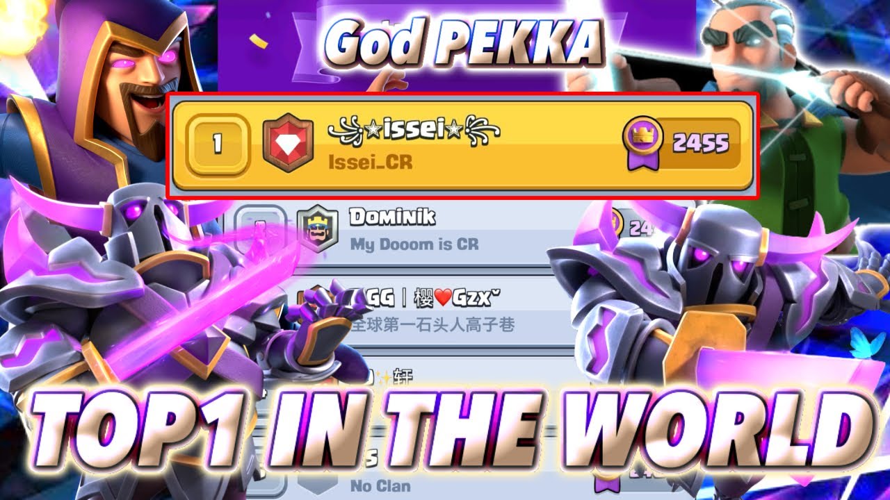 TOP1 IN THE WORLD🌏 with Classic PEKKA BRIDGE SPAM & PEKKA RAM😉-Clash Royale