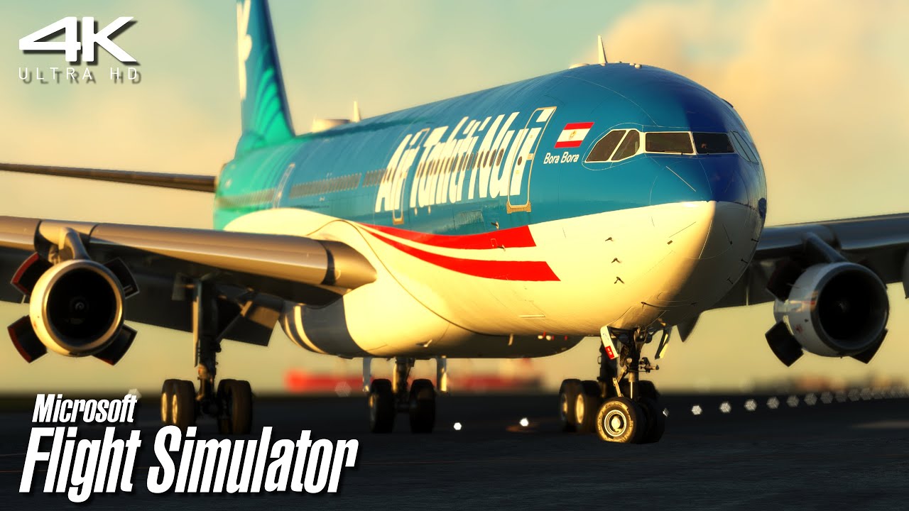 An Air Tahiti Nui Flight Simulator Experience! | A340-300 | Los Angeles ✈ Tahiti
