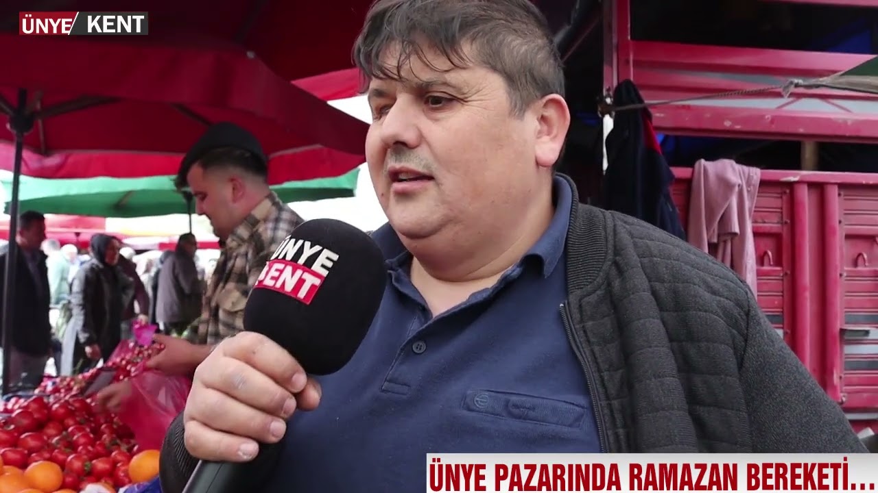 ÜNYE PAZARINDA RAMAZAN BEREKETİ…
