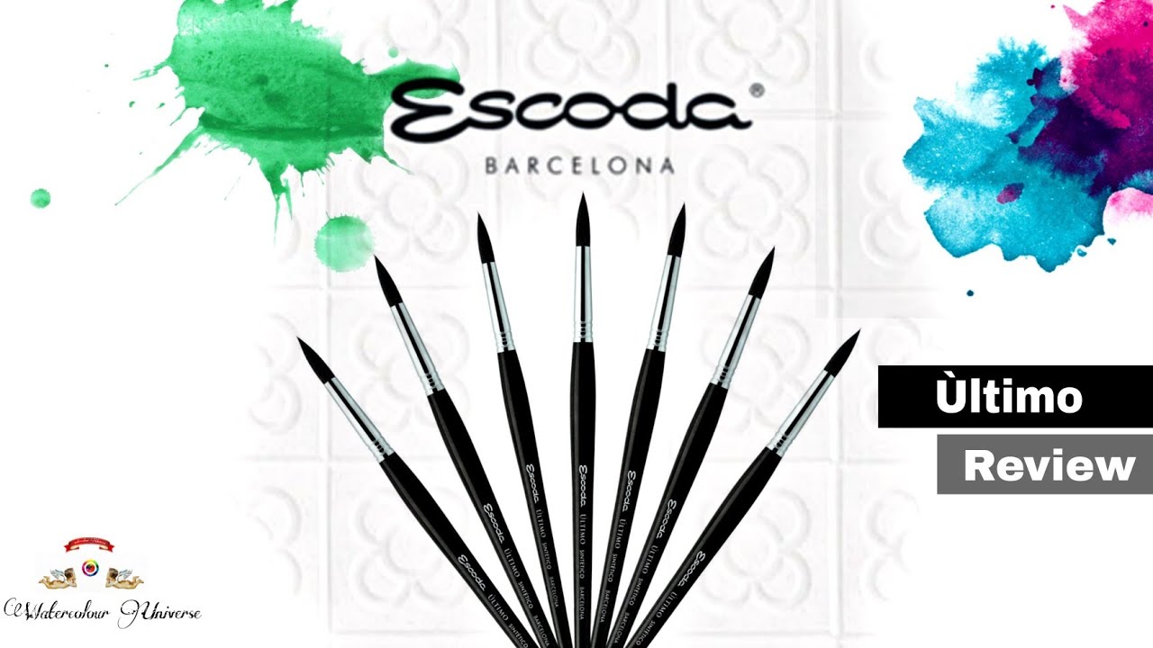 Are Escoda brushes good? 🖌🖌 escoda watercolor brush | escoda ultimo watercolour brush review