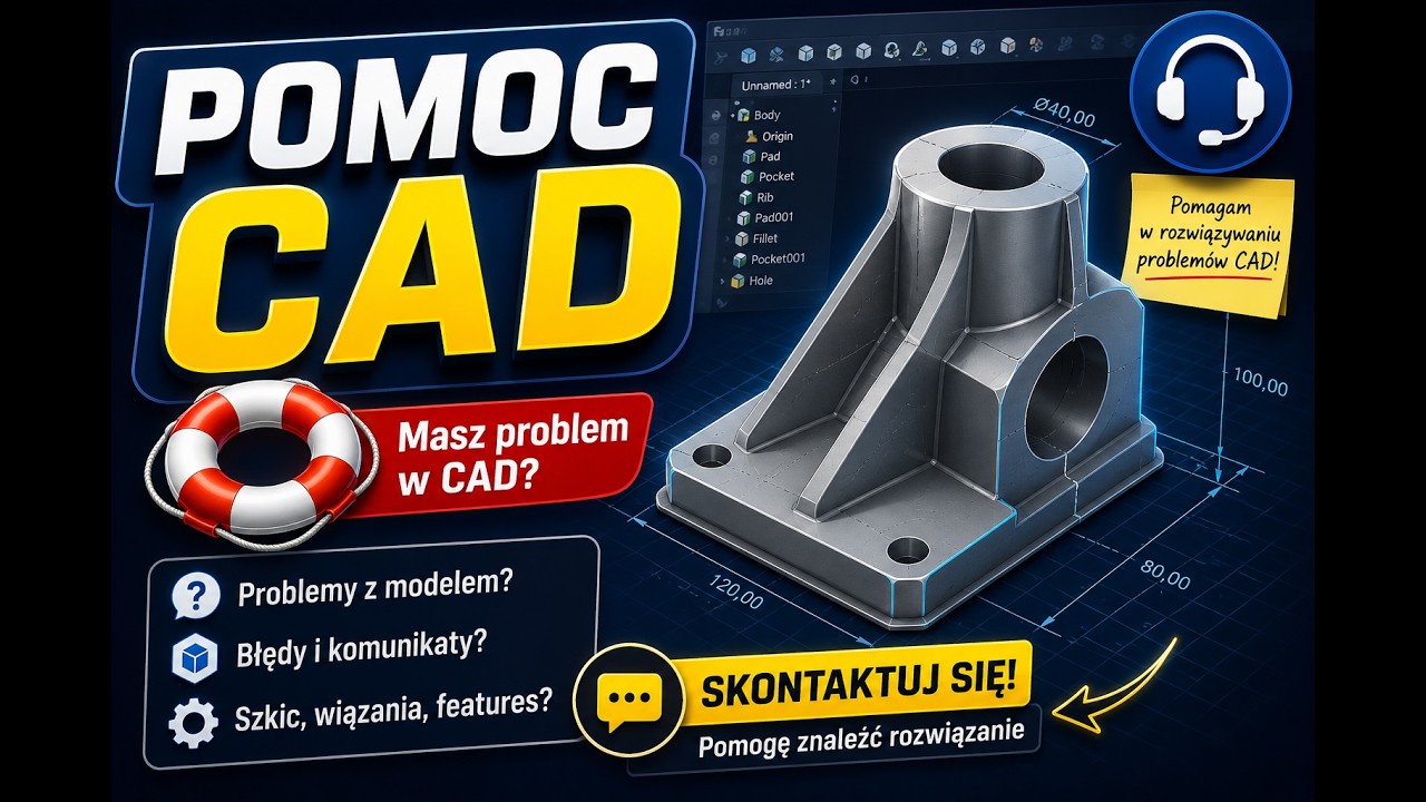 [535] Masz problem z modelowaniem w CAD 3D? Zadzwoń! Bonus - chwila modelowania w Fusion