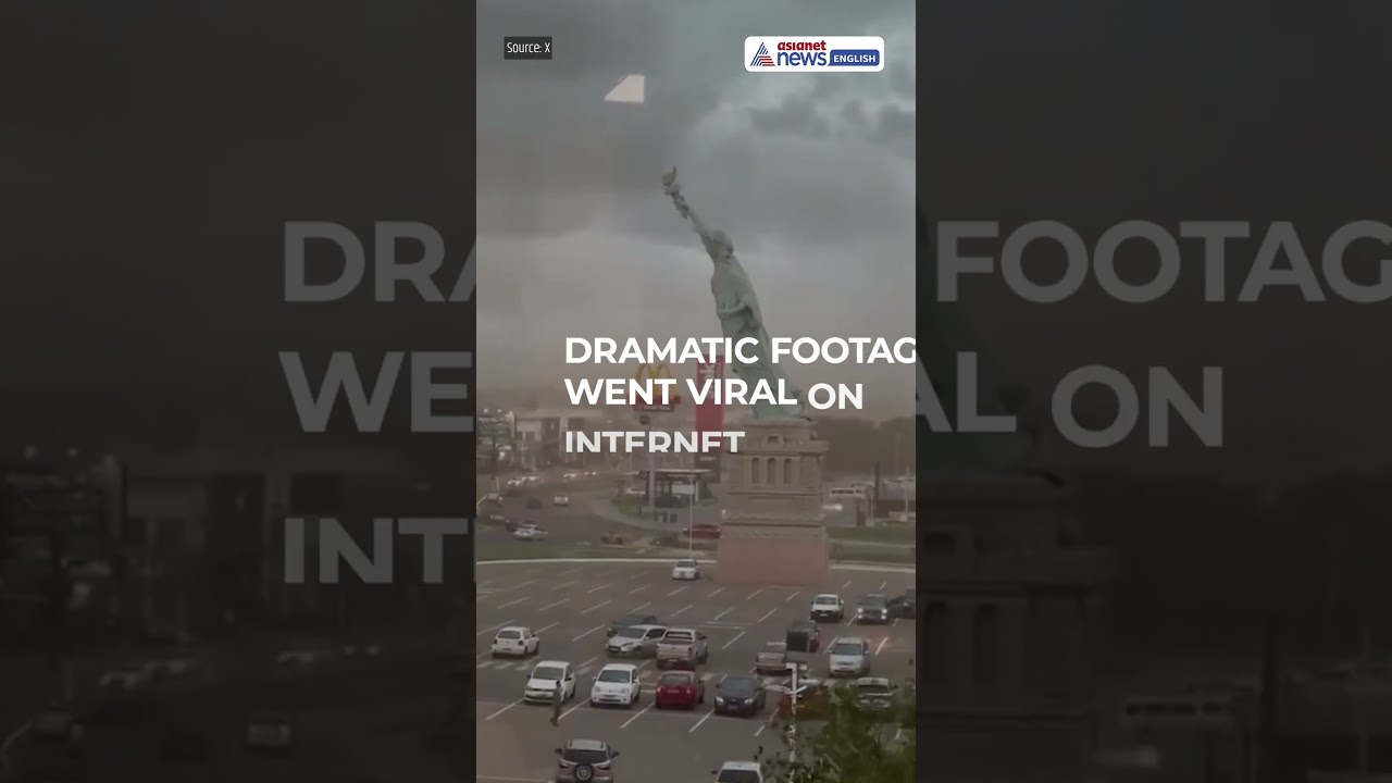 Statue of Liberty Replica Topples in Brazil | VIRAL