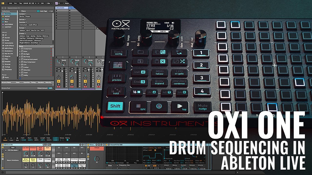 Использование OXI One в качестве Advanced Multitrack Drum Sequencer в Ableton Live