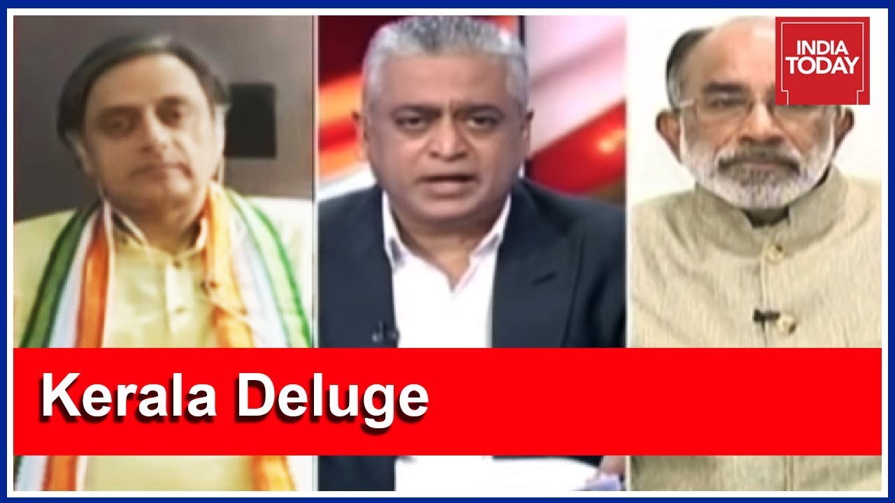 Kerala Fights Flood Beyond Political Differences : Tharoor & KJ Alphons | News Today With Rajdeep
