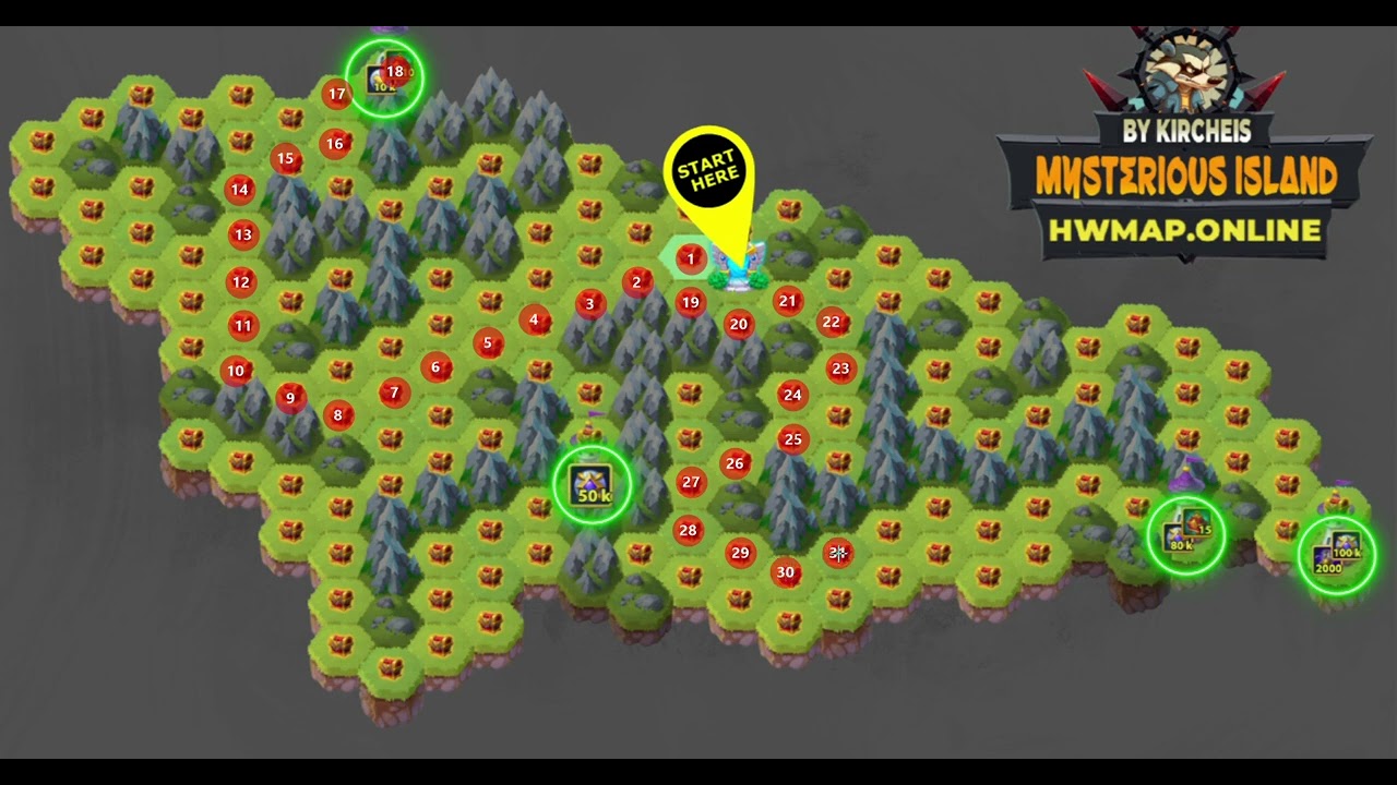 Hero Wars Event march map