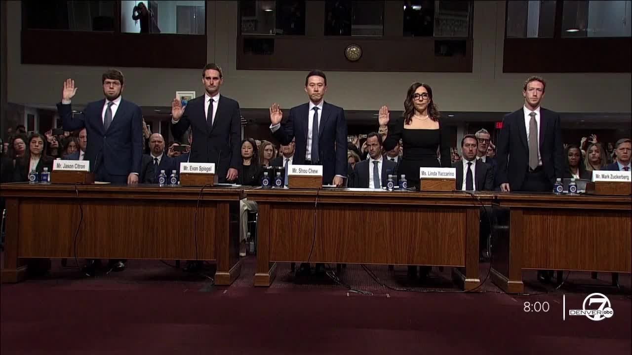 Meta CEO publicly apologizes to grieving parents during online safety hearing