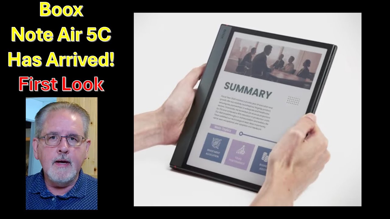 Boox Note Air 5C: первые впечатления и сравнение экрана с Tab XC