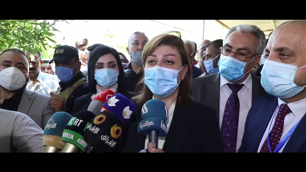 زيارة وزيرة الهجرة والمهجرين الى محافظة ديالى وقضاء خانقين للاطلاع على اوضاع النازحين والية عودتهم