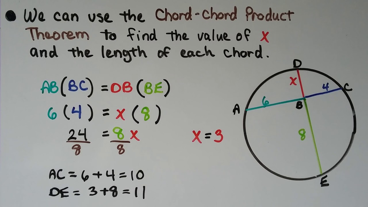 Geometry 12.6a, Chord-Chord Product Theorem