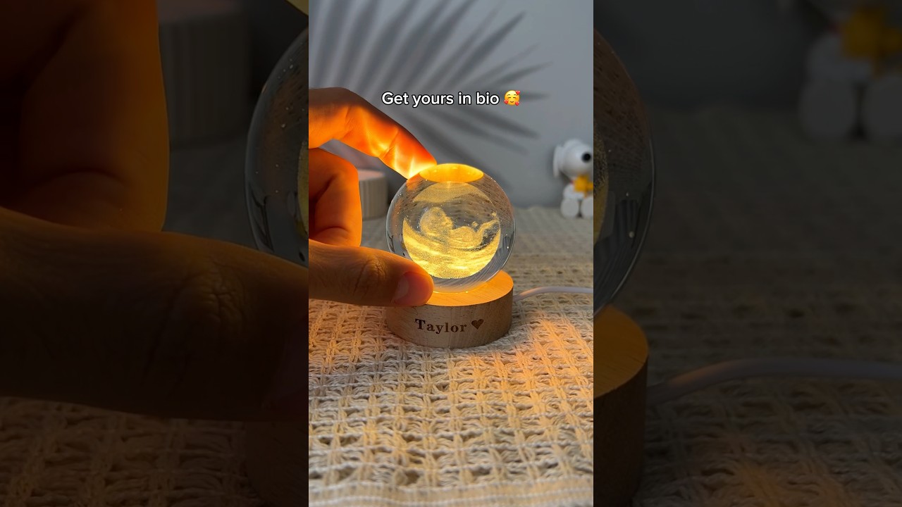 The Sweetest Gift: First Glimpse of Baby 💖#pregnancygift #babylamp #babyshowergift #babymoments