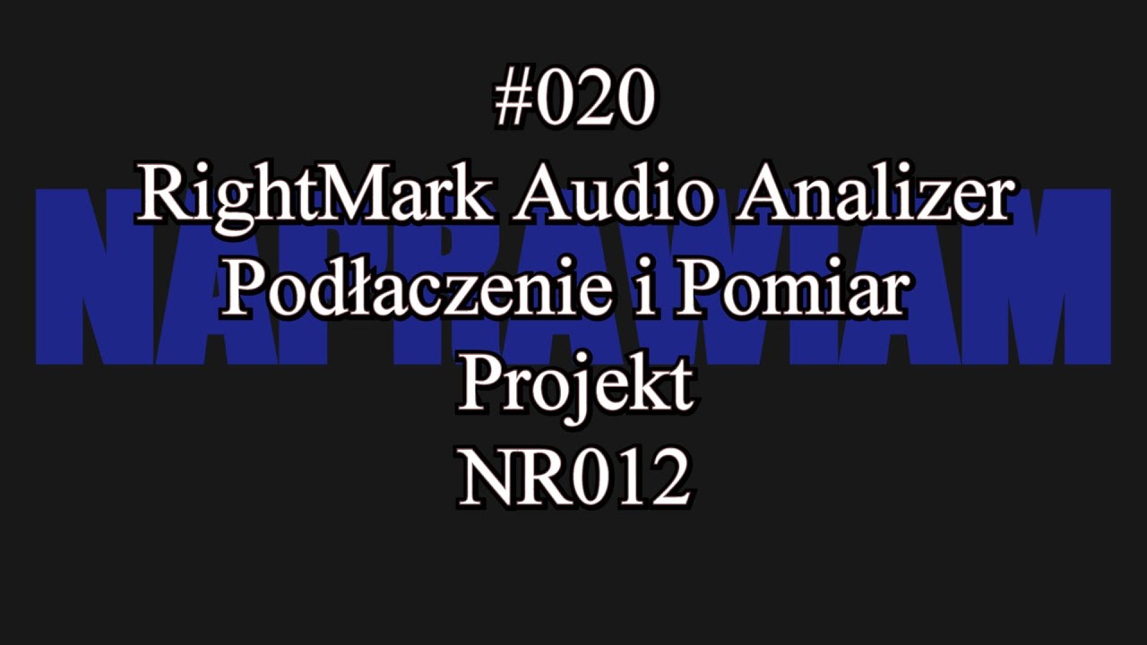 #020 RightMark Audio Analyzer Podłączenie i Pomiar