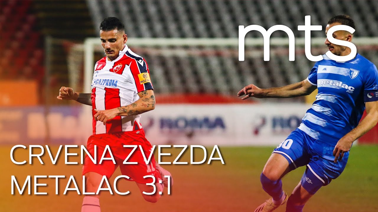 FK Crvena zvezda  - FK Metalac 3:1, LLT SLS 12. kolo, sezona 2021/22