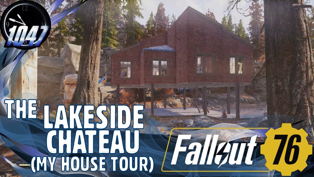 THE LAKESIDE CHATEAU - A Tour of My House in FALLOUT 76