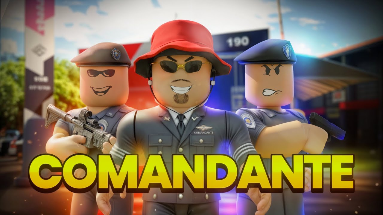 VIREI COMANDANTE da POLICIA MILITAR👮‍♂️🚨Roblox RP