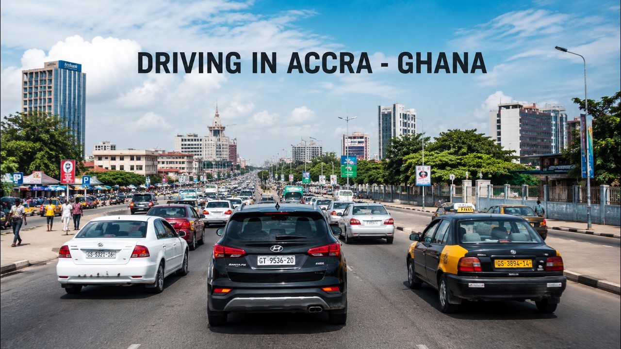 ASMR Driving in Accra Ghana &ndash; Most Beautiful Capital in West Africa?