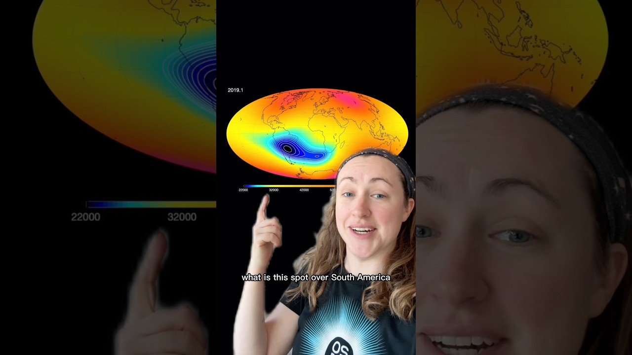 Satellite images from ESA show this area is getting weaker #stem #science #earth