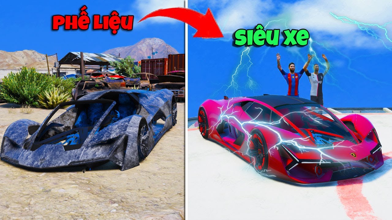 Nâng Cấp Sửa Chữa Phế Liệu thành Siêu Xe Trong GTA 5