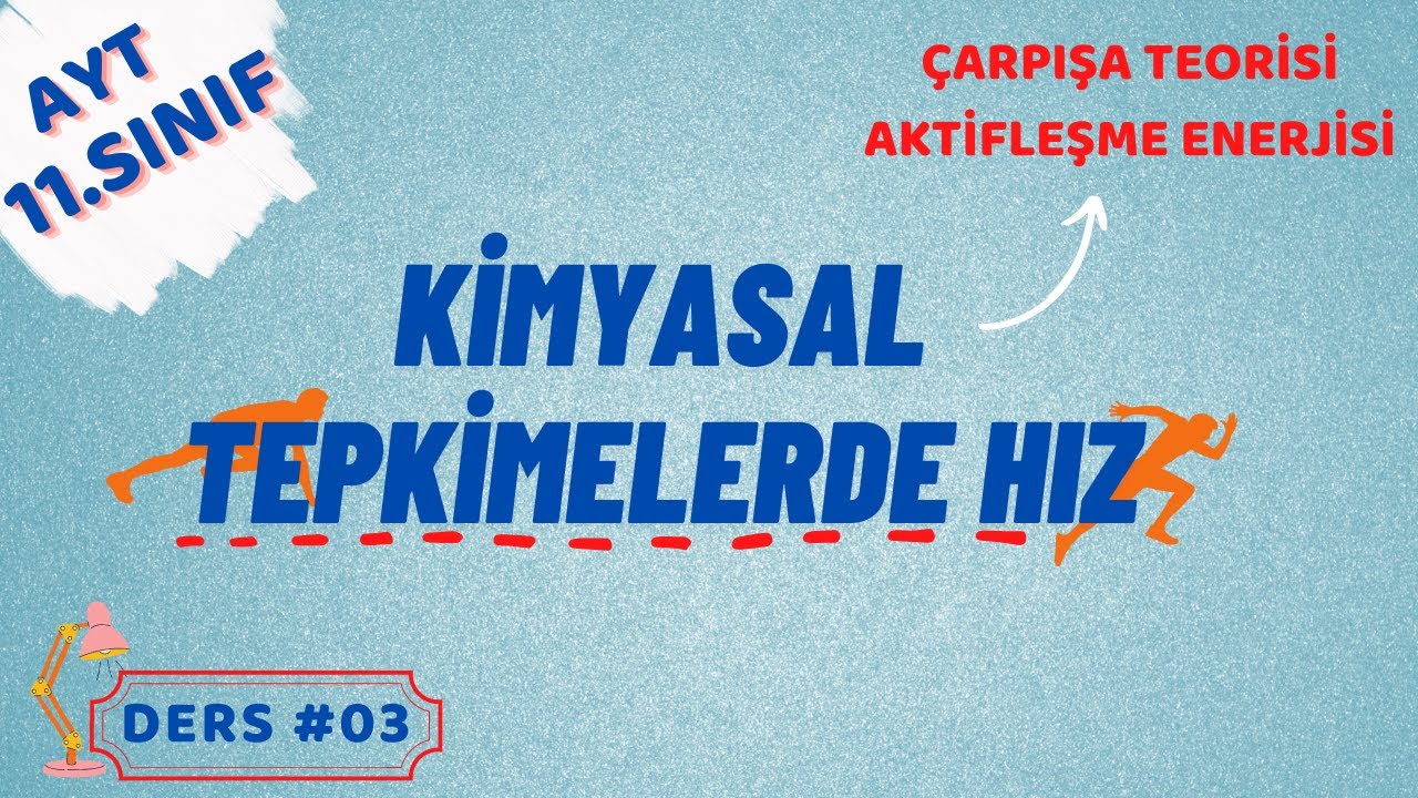KİMYASAL TEPKİMELERDE HIZ | AKTİFLEŞME ENERJİSİ | ÇARPIŞMA TEORİSİ | AYT - 11.SINIF KİMYA #03