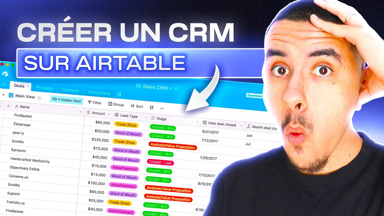 Создайте полноценную CRM с Airtable для вашего агентства автоматизации!