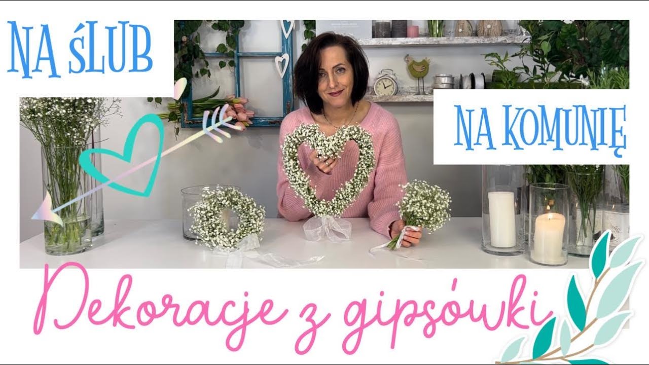 Jak zrobić dekoracje z gipsówki / SZCZEGÓŁOWY INSTRUKTAŻ / DIY / Warsztaty #4