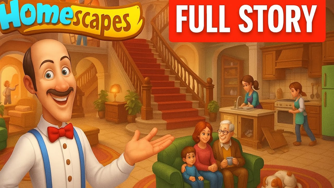 Homescapes Full House Story Walkthrough 🏡 | All Areas Unlocked & Fully Upgraded 2025!