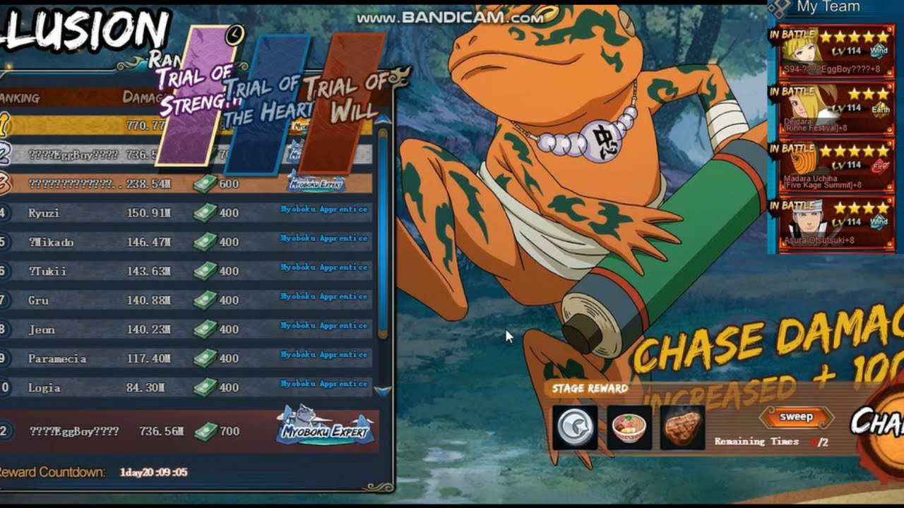 Naruto Online - Infinite Illusion Trial of Strength BEST TEAM 2024
