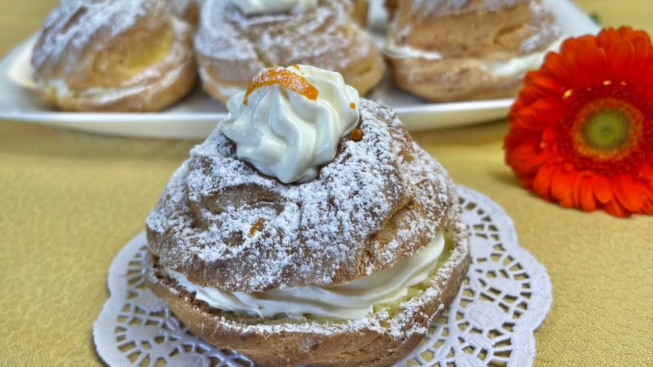 PRENDI 2 ARANCE E FAI QUESTE DELIZIOSE ZEPPOLE DI SAN GIUSEPPE con impasto all'arancia e senza burro