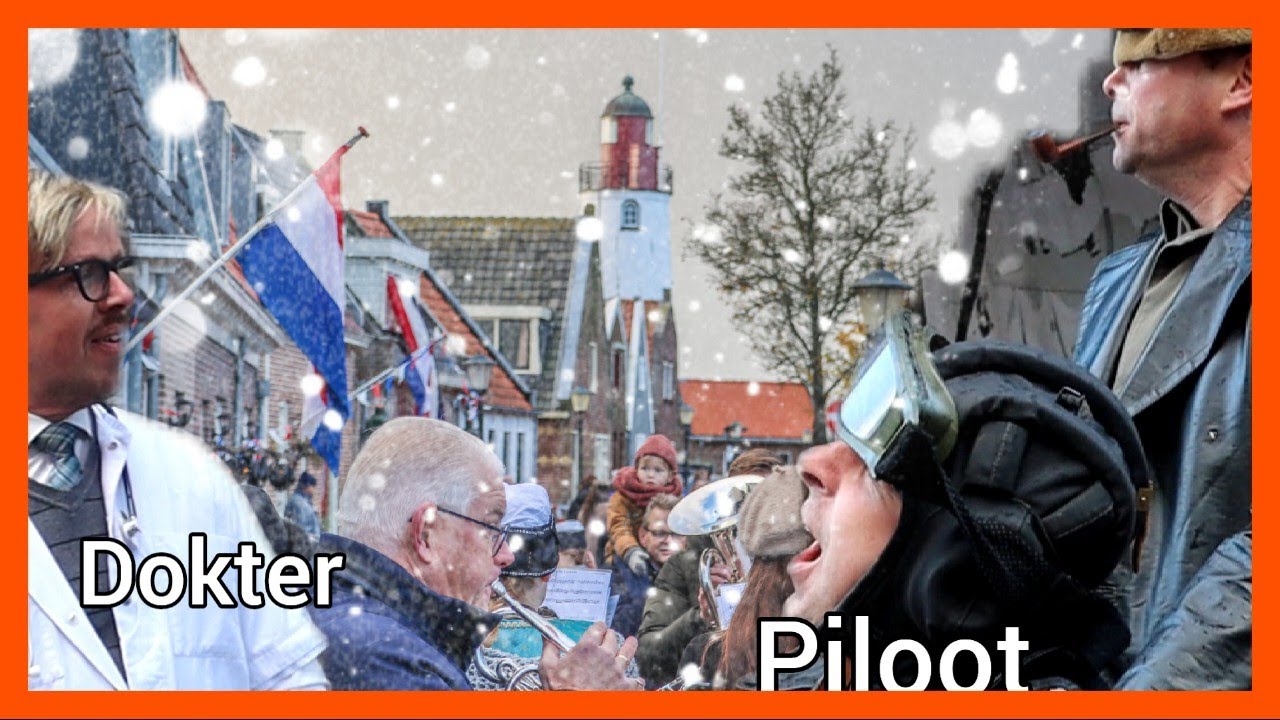 De gewonde piloot op Urk.. | Urk in Wintersferen | 2023