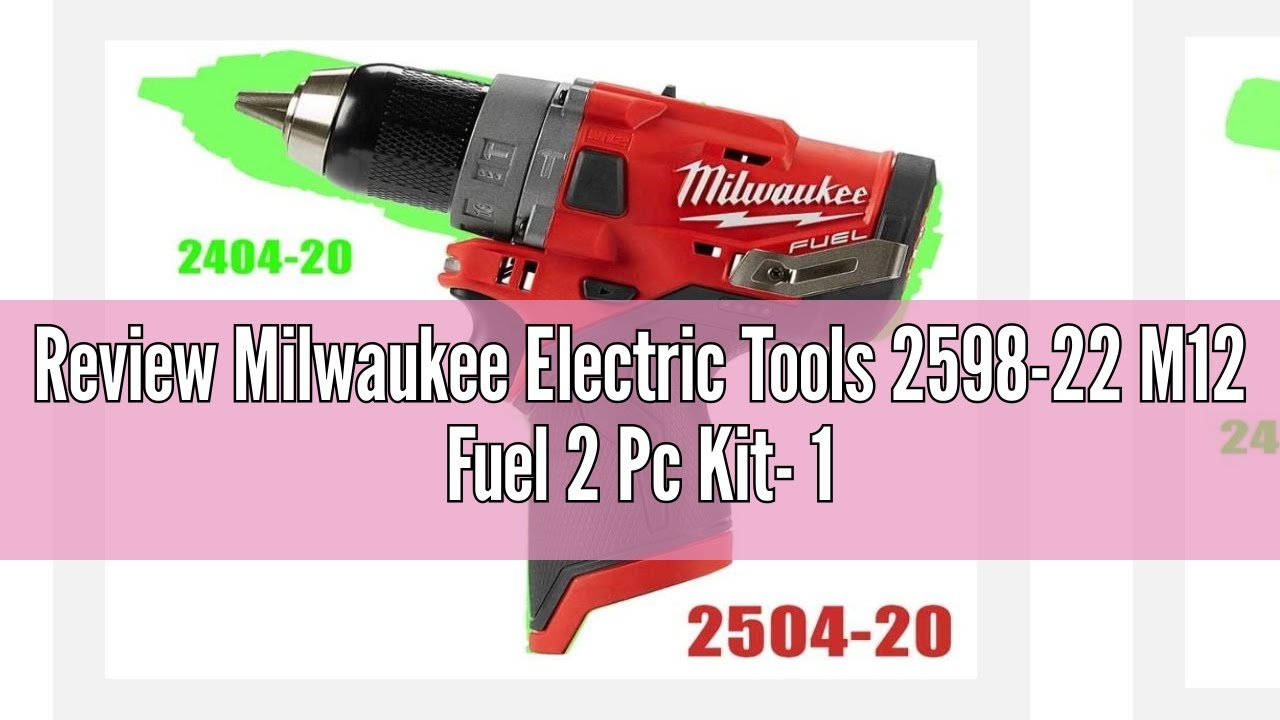 Review Milwaukee Electric Tools 2598-22 M12 Fuel 2 Pc Kit- 1/2