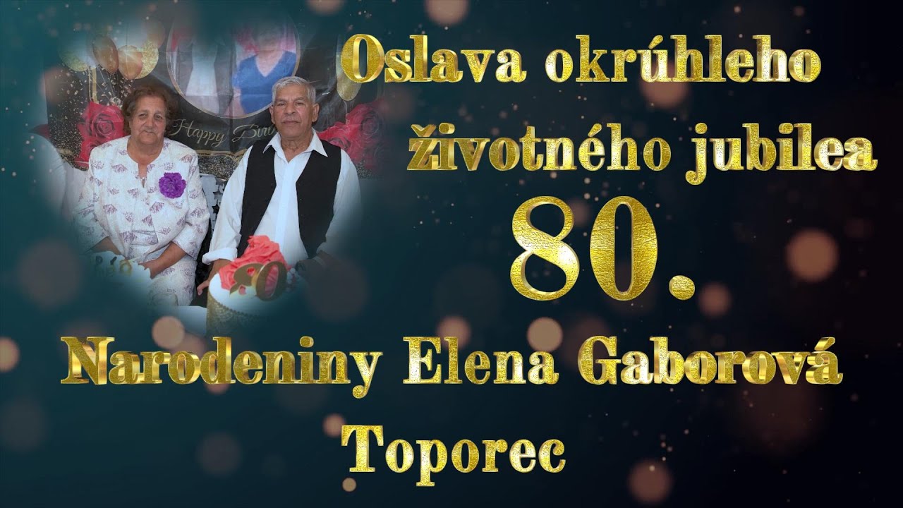 Oslava 80-tych narodenín Elena Toporec