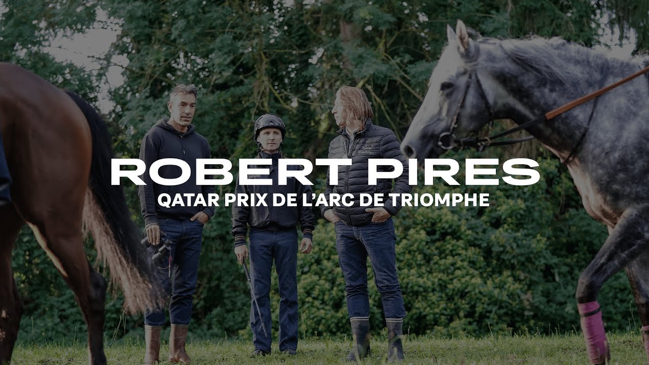 Robert Pirès à l'entraînement avant le Qatar Prix de l'Arc de Triomphe 2023