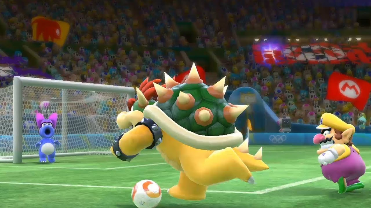 Mario and sonic Football  2012 vs 2016 -Mario ,Luigi , Wario , Waluigi