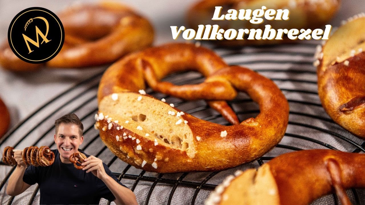 Laugen Vollkornbrezel - Traditionelle schwäbische Brezel mit Vollkornmehl 🥨