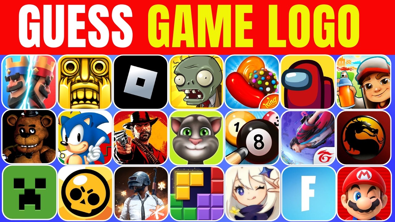Guess the Game Logo in 4 Seconds | Logo Quiz ⏰😱 70 Famous Game Logos