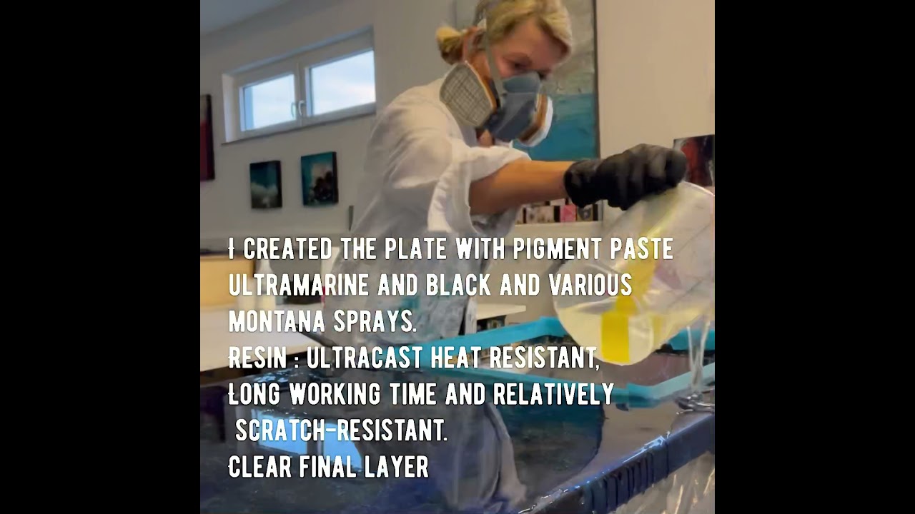 Arbeitsplatte aus Epoxidharz - Facelift #resin #art