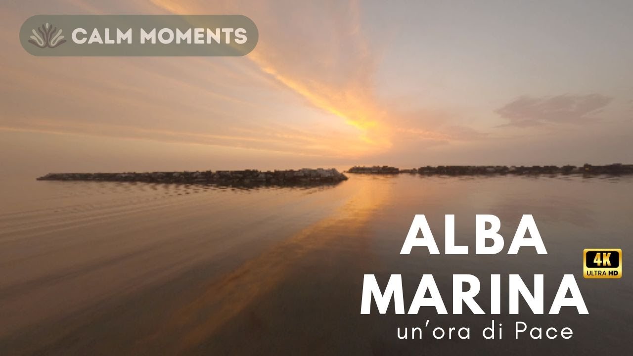 🌅 1 Ora di Volo sul Mare all'Alba: Drone 4K + Musica Relax