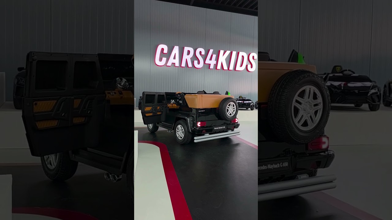 Elektrische kinderauto Mercedes Maybach XXL 24 volt met MP4