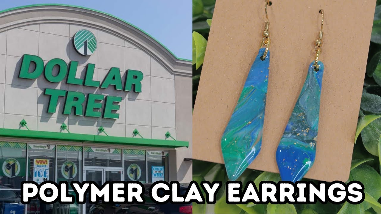 DOLLAR TREE POLYMER CLAY HANDMADE EARRINGS
