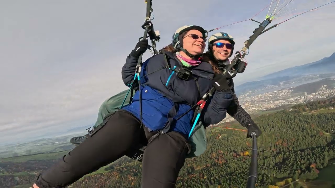 Autumn Magic Paragliding on Mount Pilatus Lucerne Switzerland
