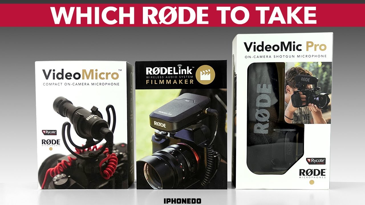 Røde VideoMicro, VideoMic Pro or RodeLink — Which Rode To Take [4K]