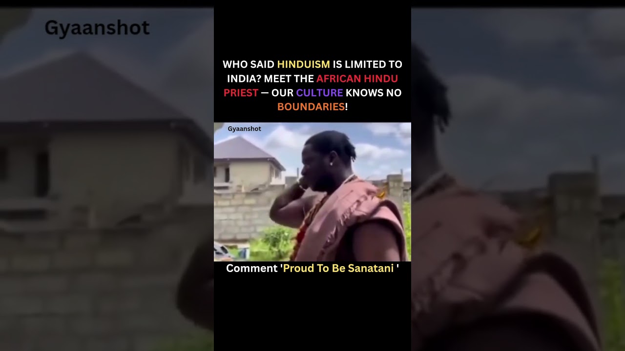 African Hindu Priest Chanting Sanskrit Mantras | Proud to Be Sanatani